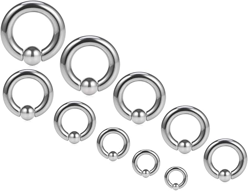 Septum and Ear Piercing Gauge Kit in Surgical Steel