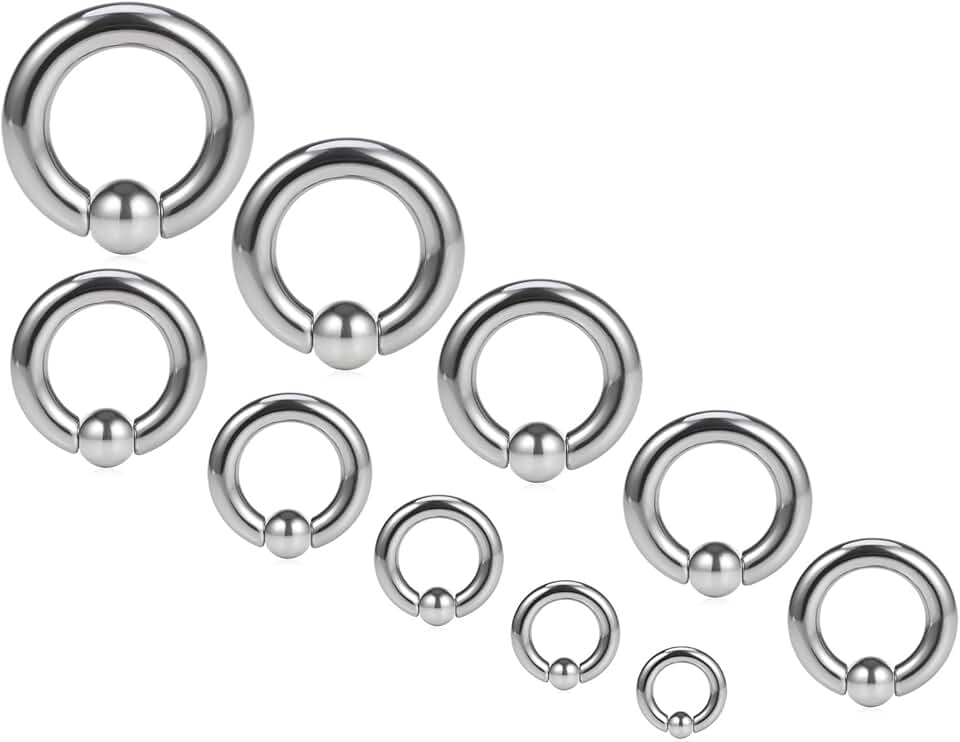 Septum and Ear Piercing Gauge Kit in Surgical Steel
