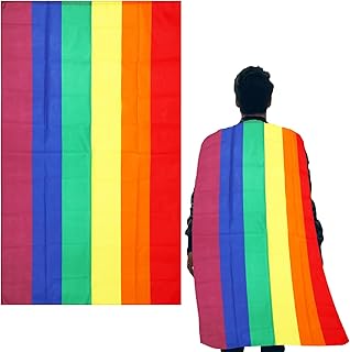 Colorful Rainbow Cape for Costume and Party