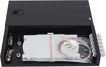 12-Port Duplex Fiber Enclosure with Splice Trays and Cables