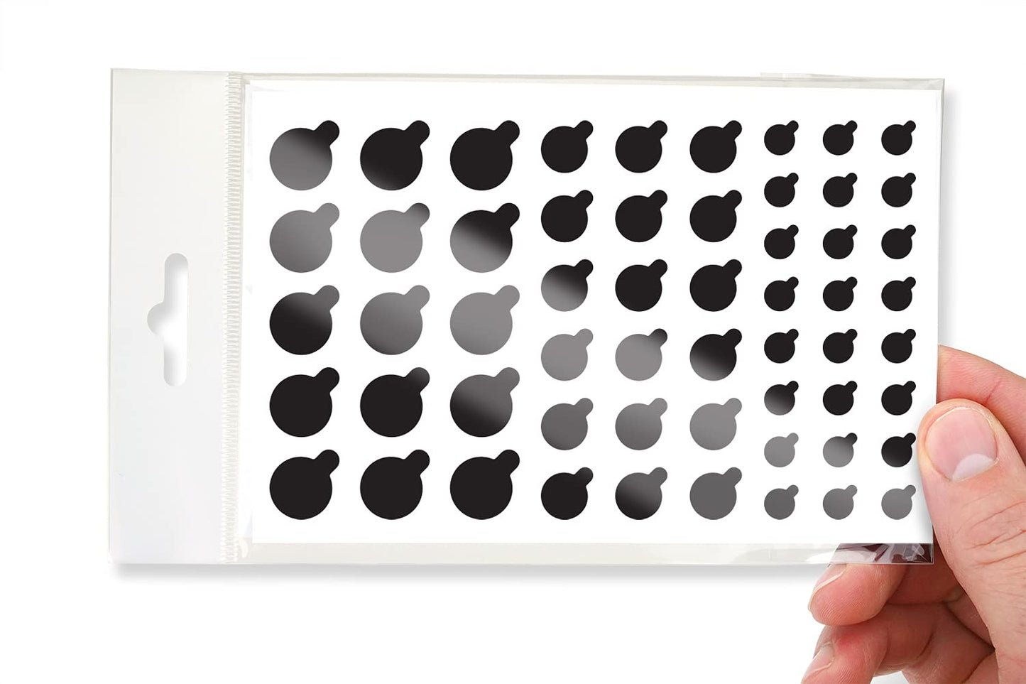 Black 57-Pack Restickable Webcam Covers with Tabs