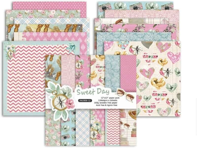 24 Sheets of Sweet Day Decorative Scrapbook Paper