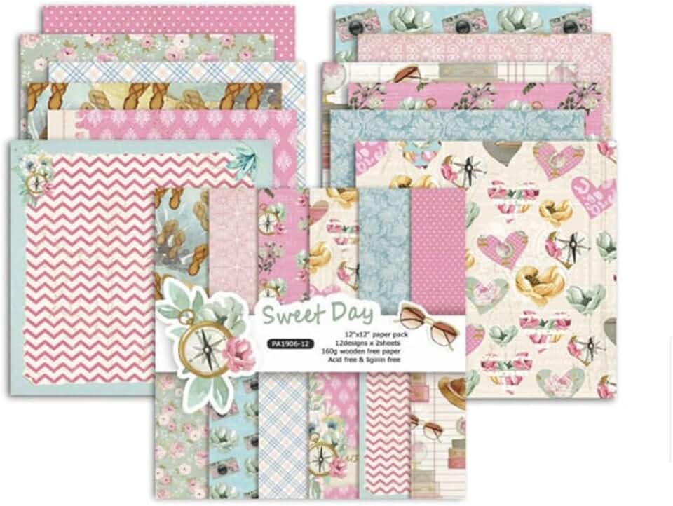 24 Sheets of Sweet Day Decorative Scrapbook Paper