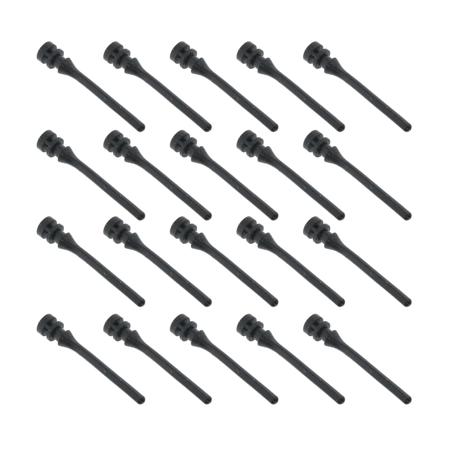 20pcs Black PC Case Fan Mounting Pins and Screws