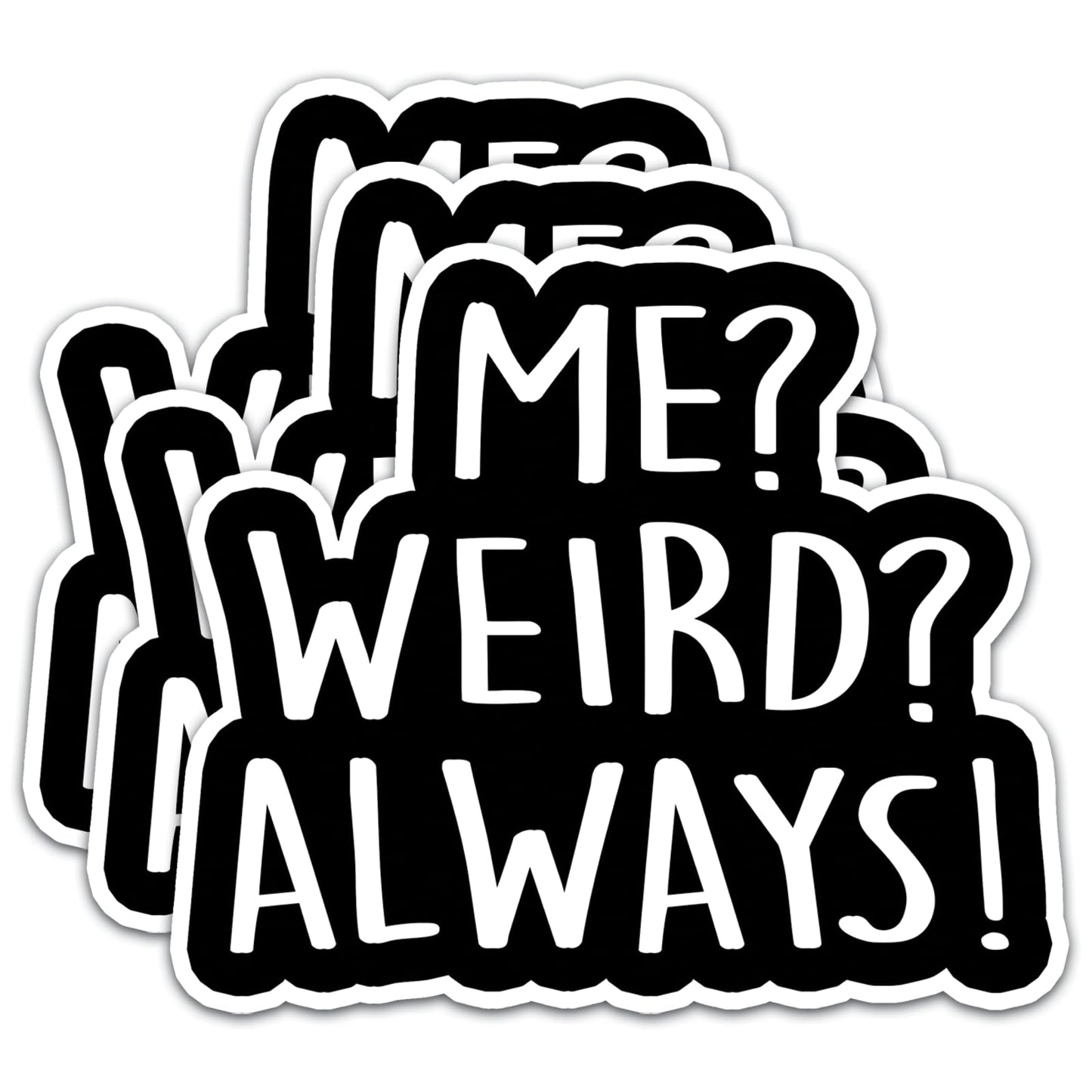 Funny Quote Stickers for Laptop, Water Bottle, and More