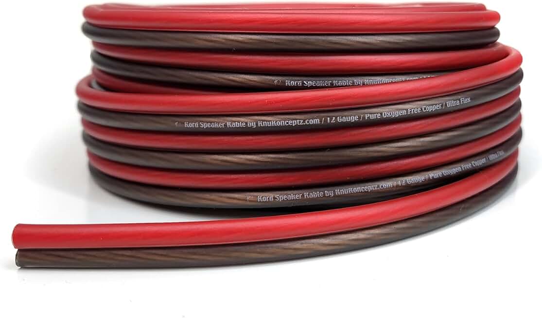 12 Gauge Oxygen Free Copper Speaker Wire, 100 Feet