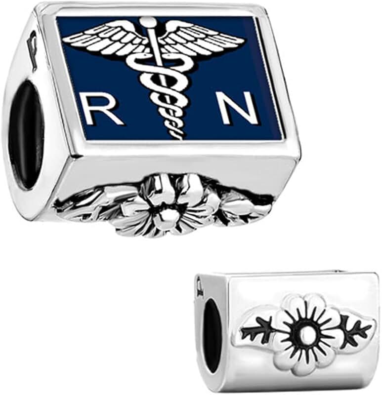 Nurse Heart Photo Beads Charm