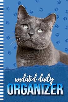 Daily Organizer with Cat and Paw Print Cover