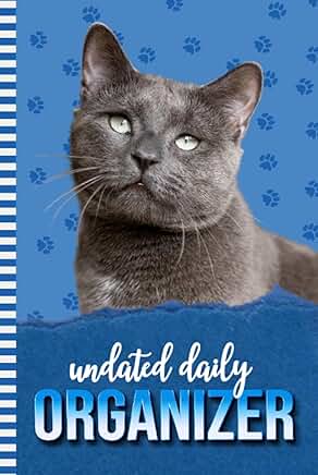 Daily Organizer with Cat and Paw Print Cover
