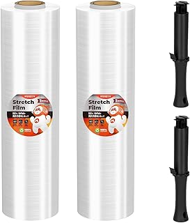 15 Inch x 1000 Ft Industrial Stretch Wrap, 2 Pack