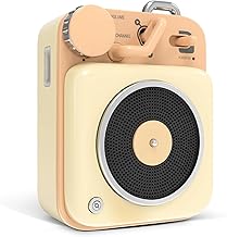 Small Retro Bluetooth Speaker with Loud Sound and Lanyard