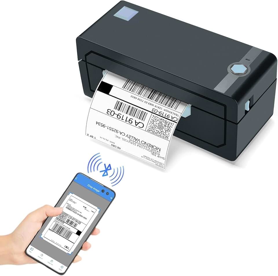 Wireless Bluetooth 4x6 Shipping Label Printer