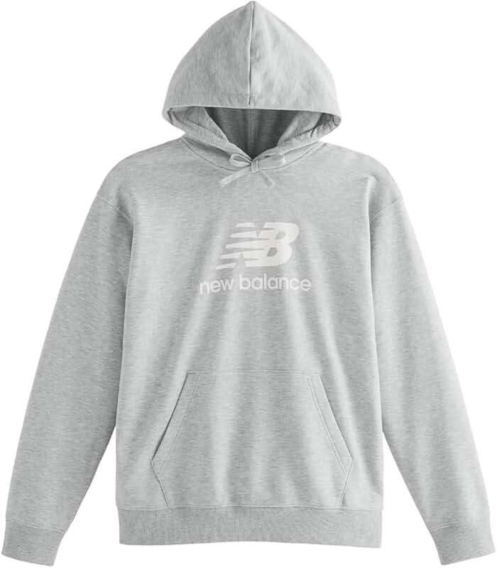 Men's Grey French Terry Hoodie, Medium