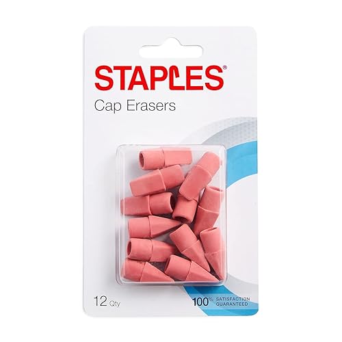 Pack of 12 Cap Erasers