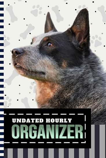 Hourly Organizer with Dog Art Cover