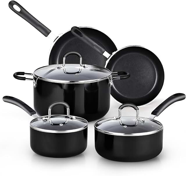 8-Piece Nonstick Cookware Set with Stay Cool Handles