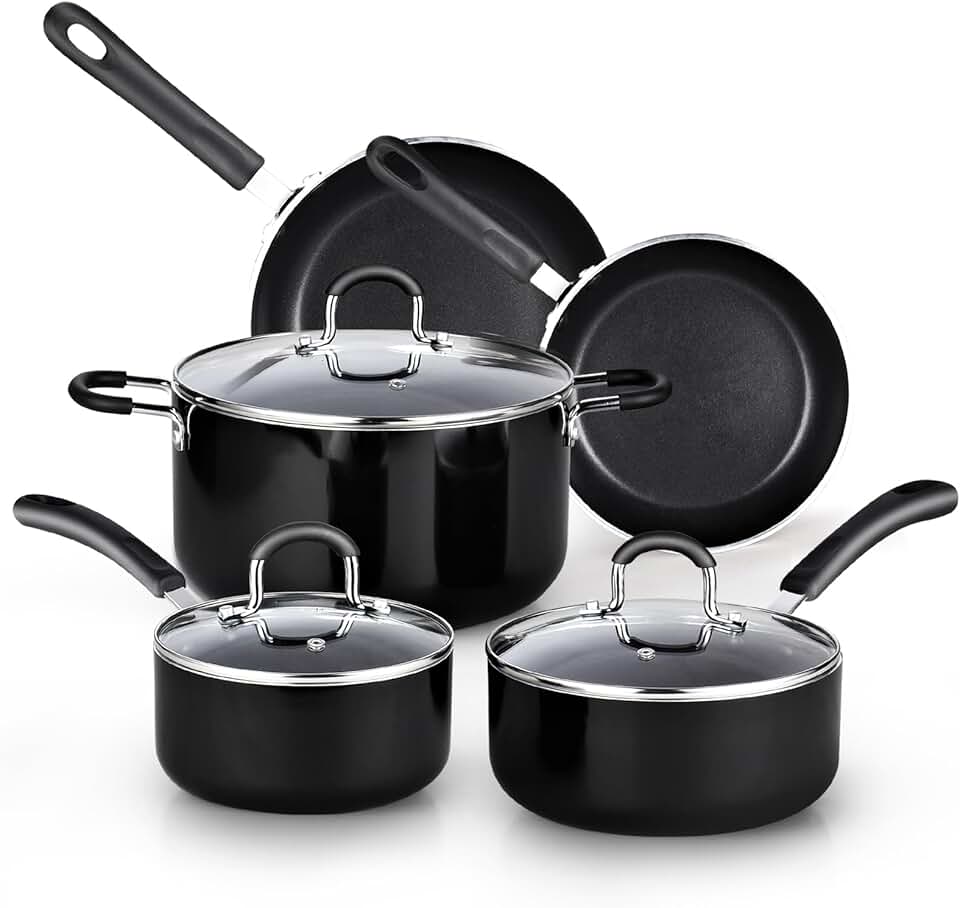 8-Piece Nonstick Cookware Set with Stay Cool Handles