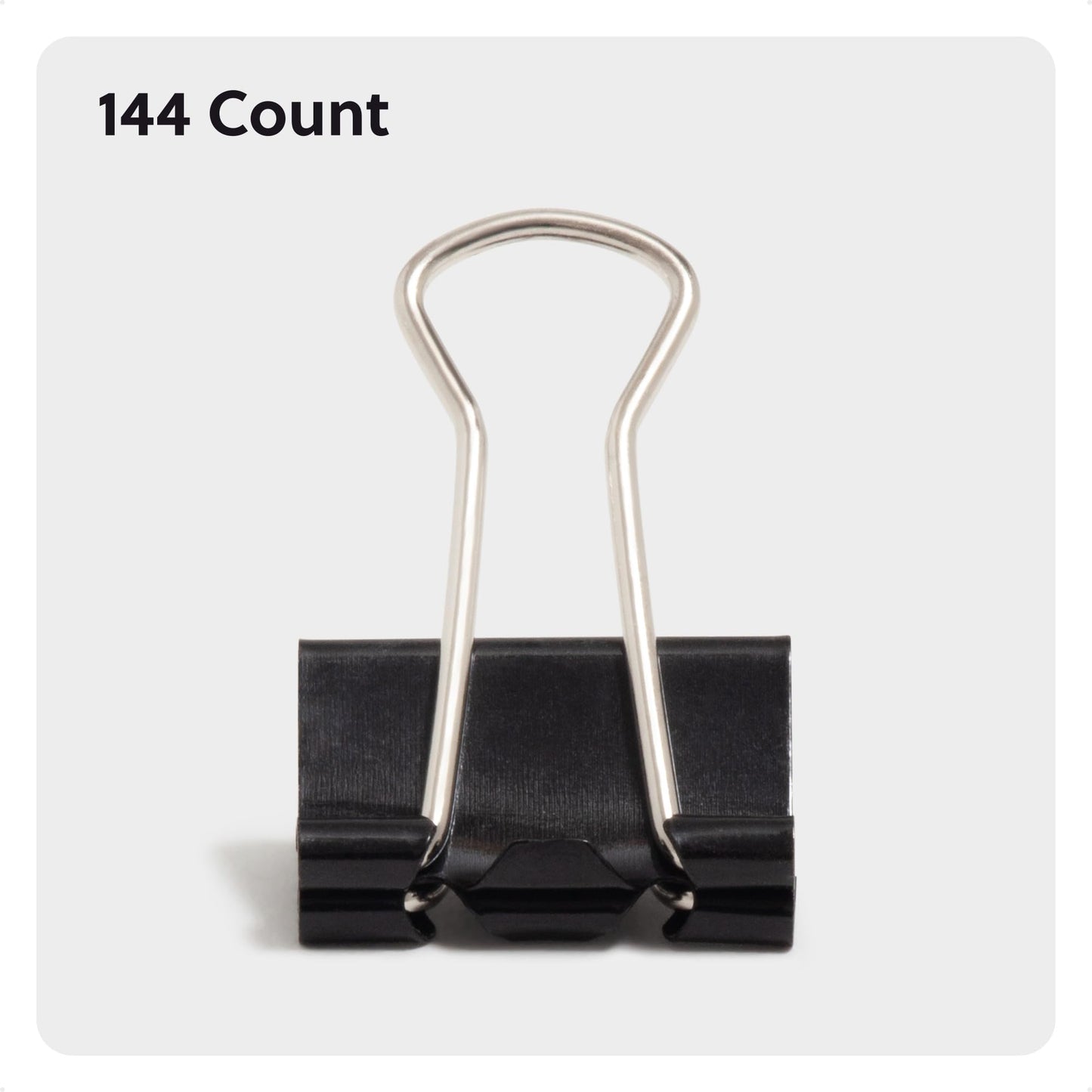 Small 3/4 Inch Binder Clips, 144 Pack