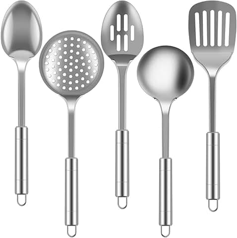 5-Piece Stainless Steel Cooking Utensil Set