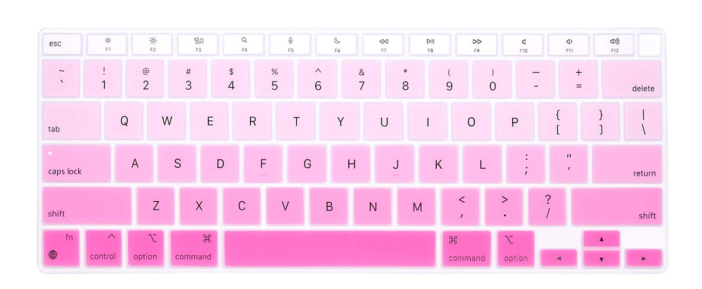 Ultra Thin Silicone Keyboard Cover for MacBook Air 13.3" Pink