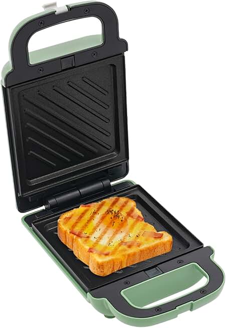 600W Non-stick Sandwich Maker for Breakfast and Snacks