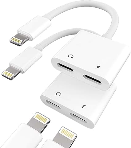 Lightning to audio and charger splitter for iPhone and iPad
