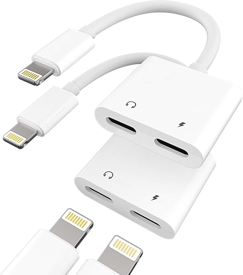 Lightning to audio and charger splitter for iPhone and iPad