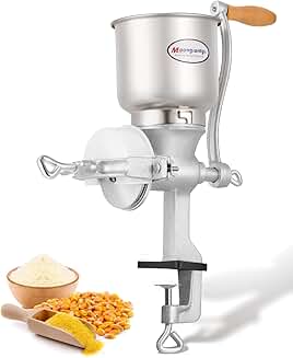 Manual Cast Iron Grain Mill for Corn, Wheat, and Seeds