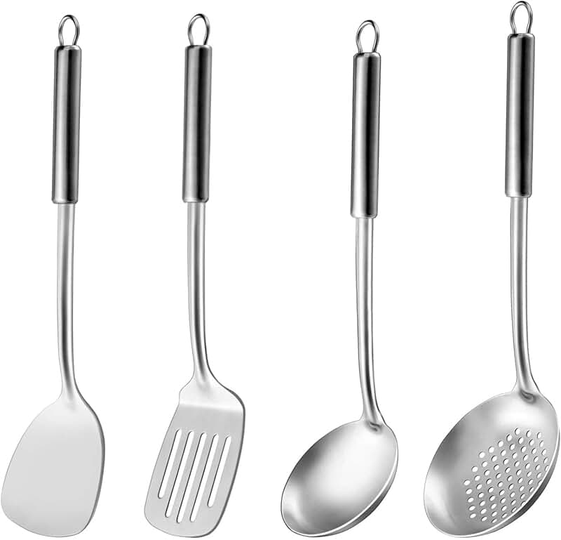 6-Piece Teak Wooden Kitchen Utensil Set
