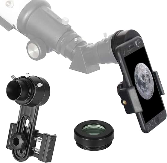 Smartphone Adapter for Telescope with 1.5X Barlow Lens