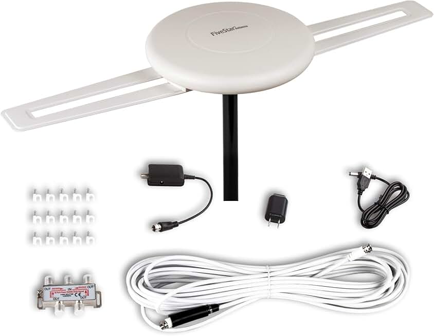 Outdoor 360° HDTV Antenna with 150-Mile Range
