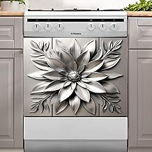 Stainless Steel Flower Magnetic Dishwasher Cover