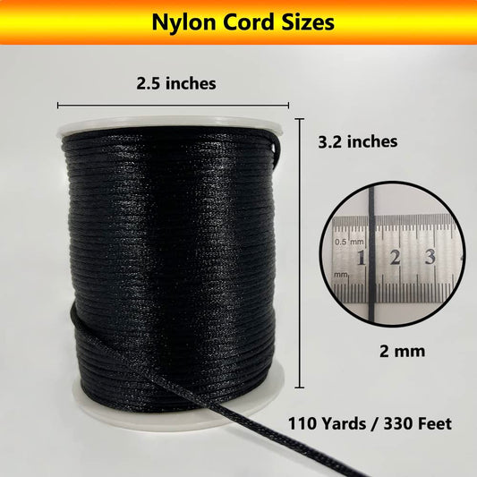 2mm Nylon Cord for Jewelry Making and Craft Projects