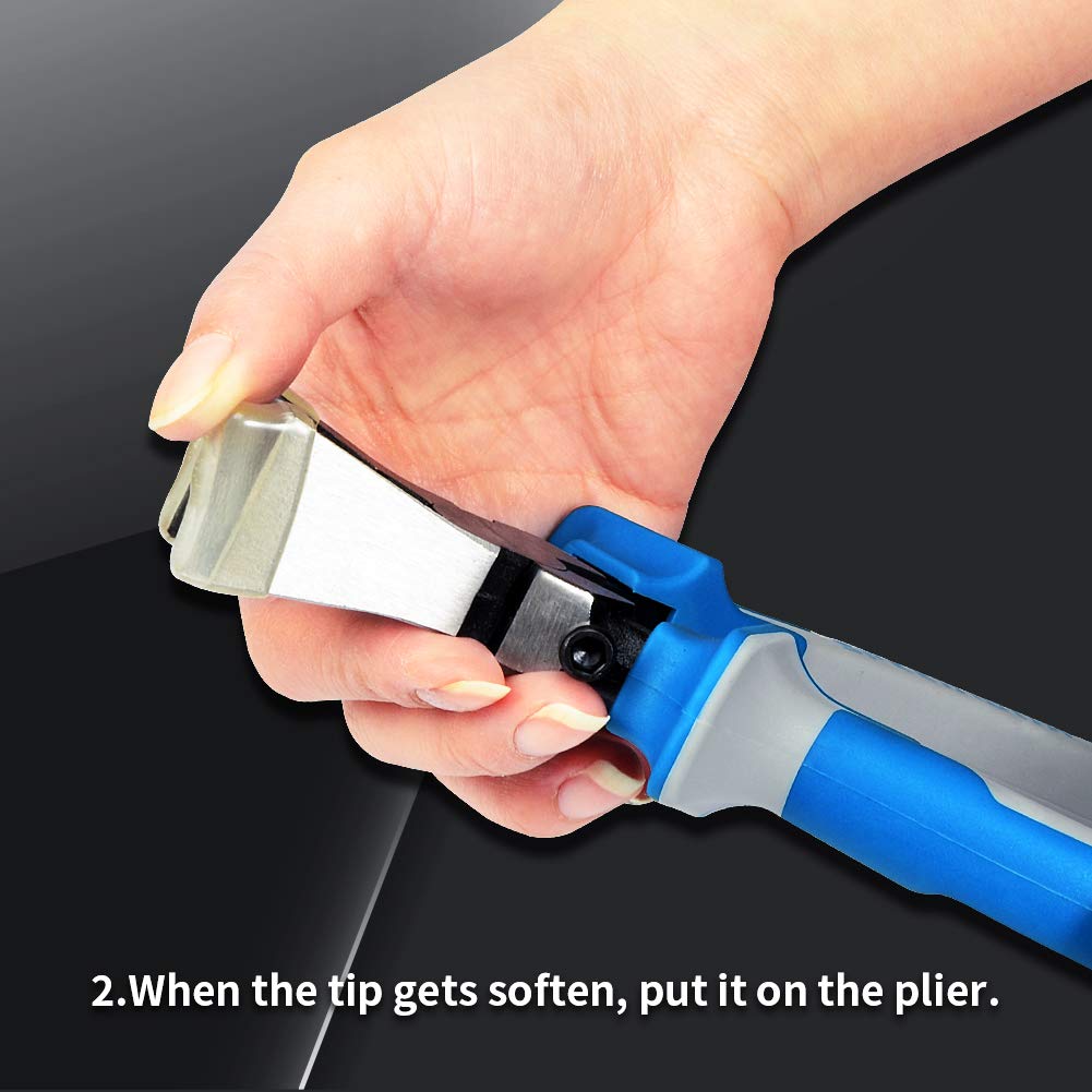 6-Piece Replacement Tips for Glass Pliers