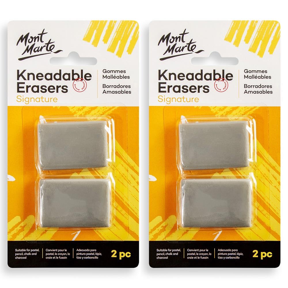 Kneadable Erasers 2-Pack for Drawing and Sketching
