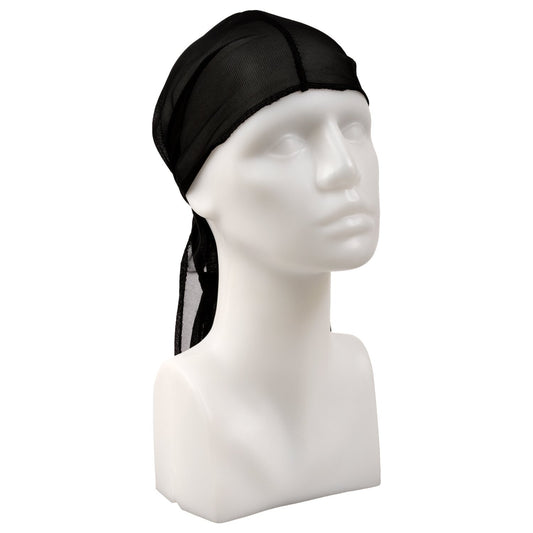Sleek Black Do-Rags (Pack of 12)