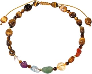 7 Chakra Crystal Beaded Anklet for Women