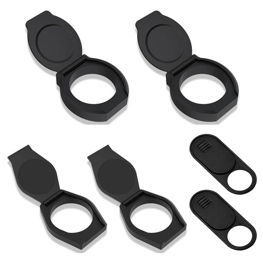 Six webcam lens covers for privacy and protection