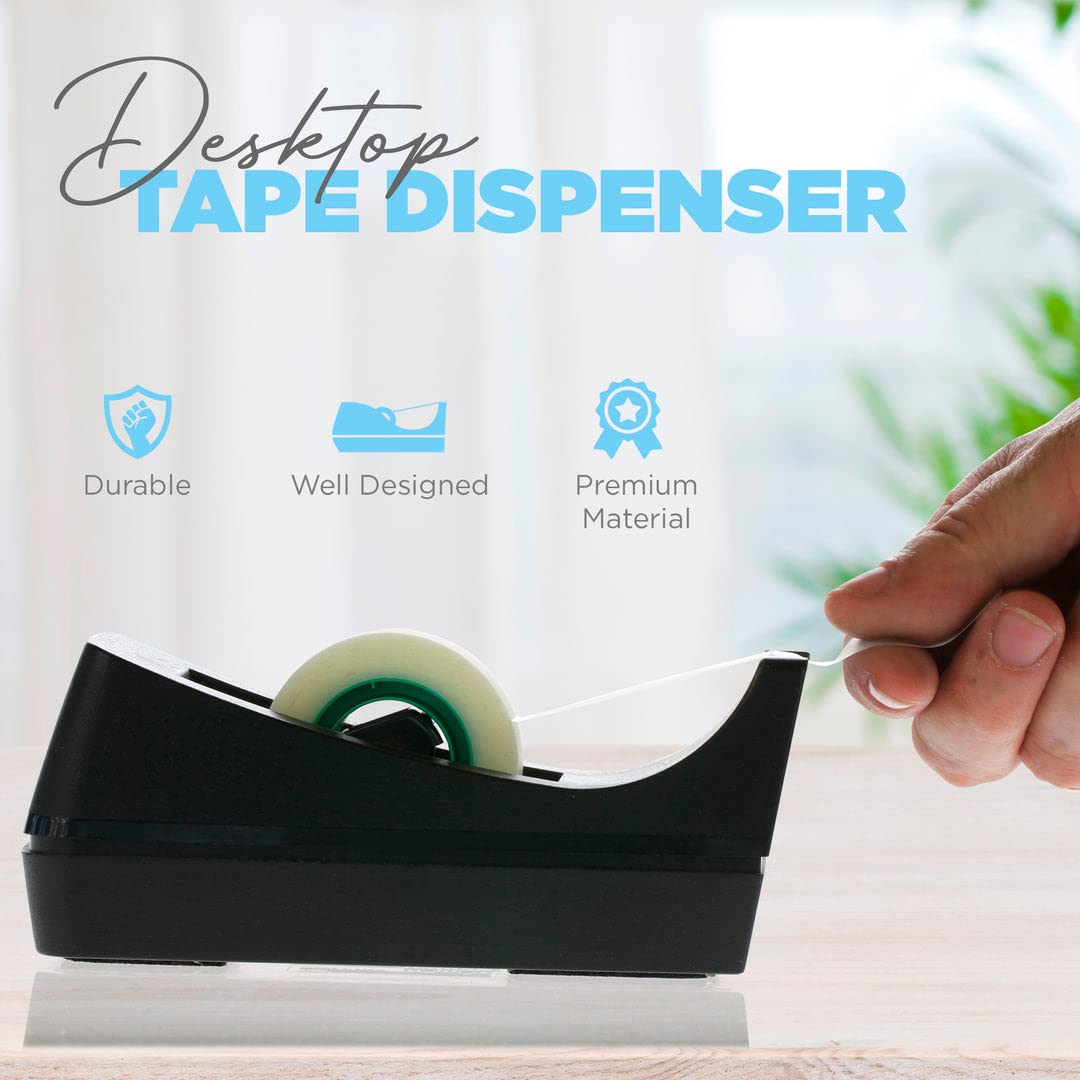 Two Non-Skid Desktop Tape Dispensers