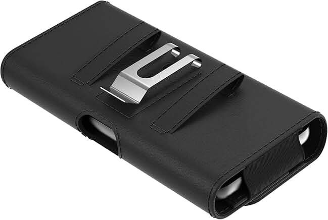 Leather Belt Phone Holder for Men with Clip