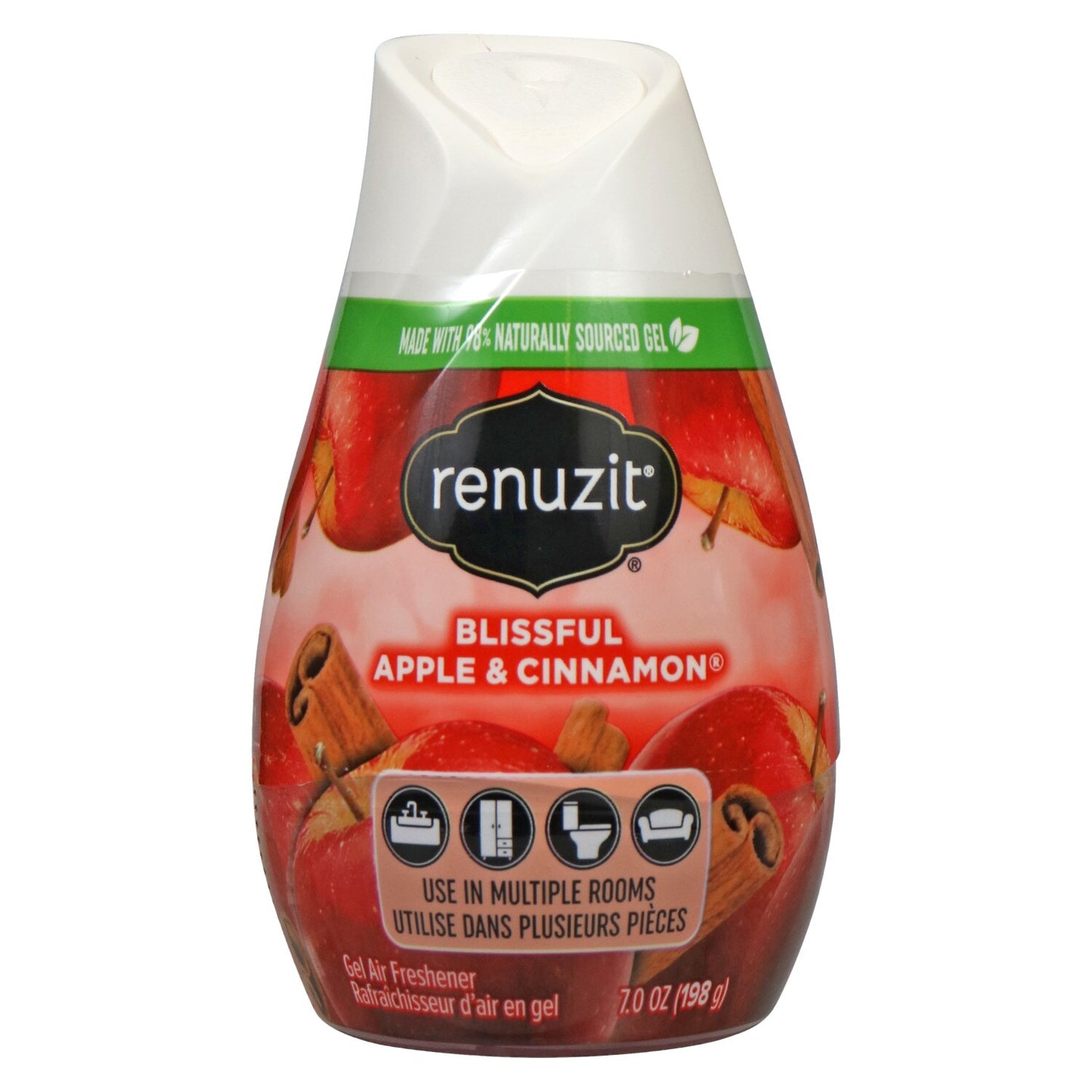 Renuzit Adjustables Apple & Cinnamon Solid Air Fresheners, 7-oz. (Pack of 12)