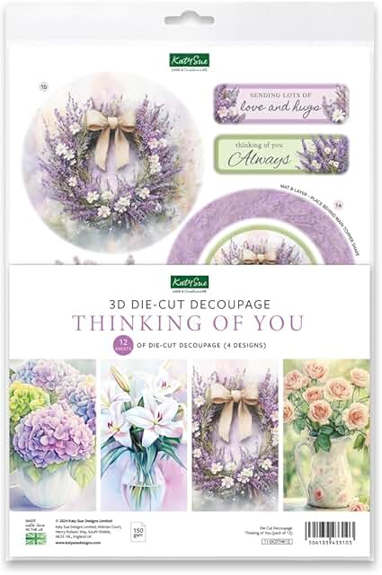 Thinking of You 3D Die Cut Decoupage Collection