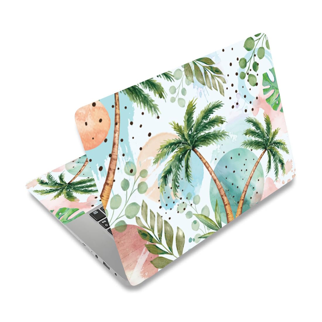 Green palm tree laptop sticker for 12-15 inch notebooks