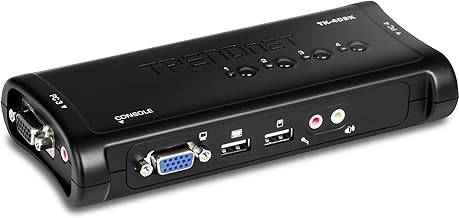 4-Port USB KVM Switch with Audio and VGA