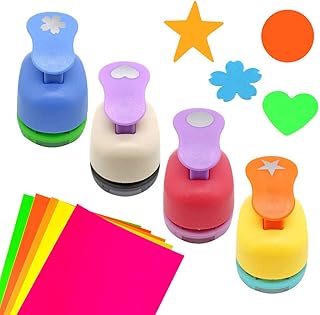 Set of 4 Paper Punches for Crafts and Decorations