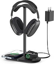 Universal Headphone Stand with Wireless Charger