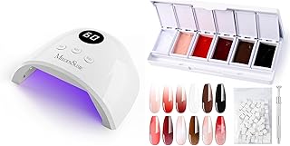 UV Nail Lamp with 3 Timer Settings and 6 Gel Colors