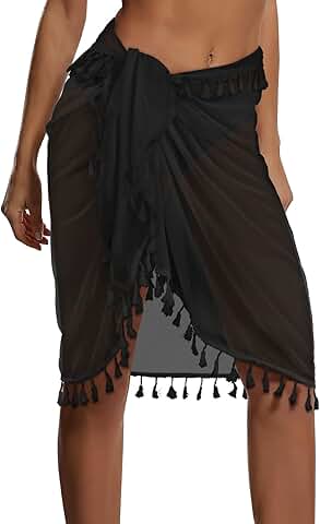 Women’s Tassel Beach Sarong Wrap for Summer