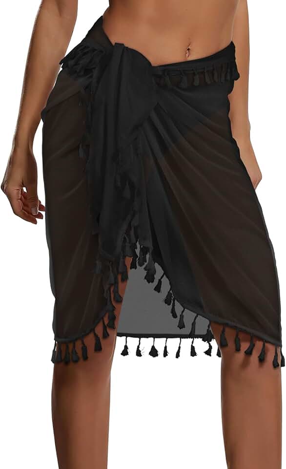 Women’s Tassel Beach Sarong Wrap for Summer