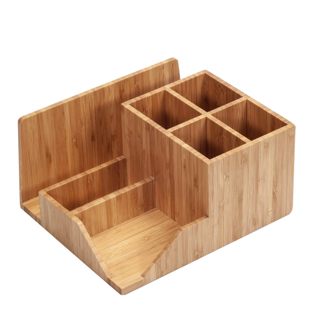 Bamboo Desktop Organizer for Stationery Items